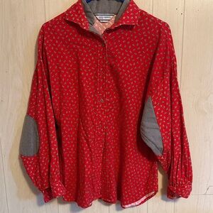 Red Paisley Vintage Avon top